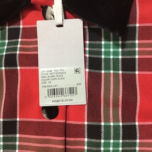 Preston & York Red Plaid Mini Dress - Picture 10 of 12